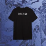 Retro della maglietta ufficiale di Nigredo Press. Modello "Roll under Will".