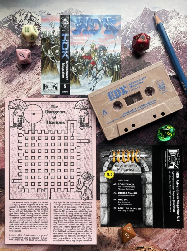 HDK 178 † V.A. “HDK Adventurers Magazine #5” CASSETTE - Image 2