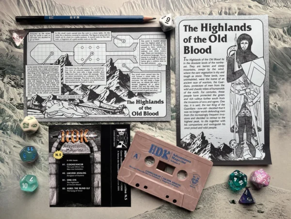 HDK 178 † V.A. “HDK Adventurers Magazine #5” CASSETTE - Image 3