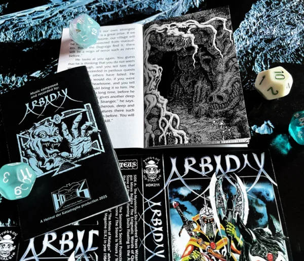 HDK 211 † ARBADAX "The Mines of Malagus" CASSETTA + BOOKLET - immagine 2