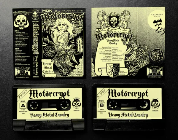HDK 209 † MOTORCRYPT "Heavy Metal Cavalry" CASSETTA + BOARDGAME - immagine 2