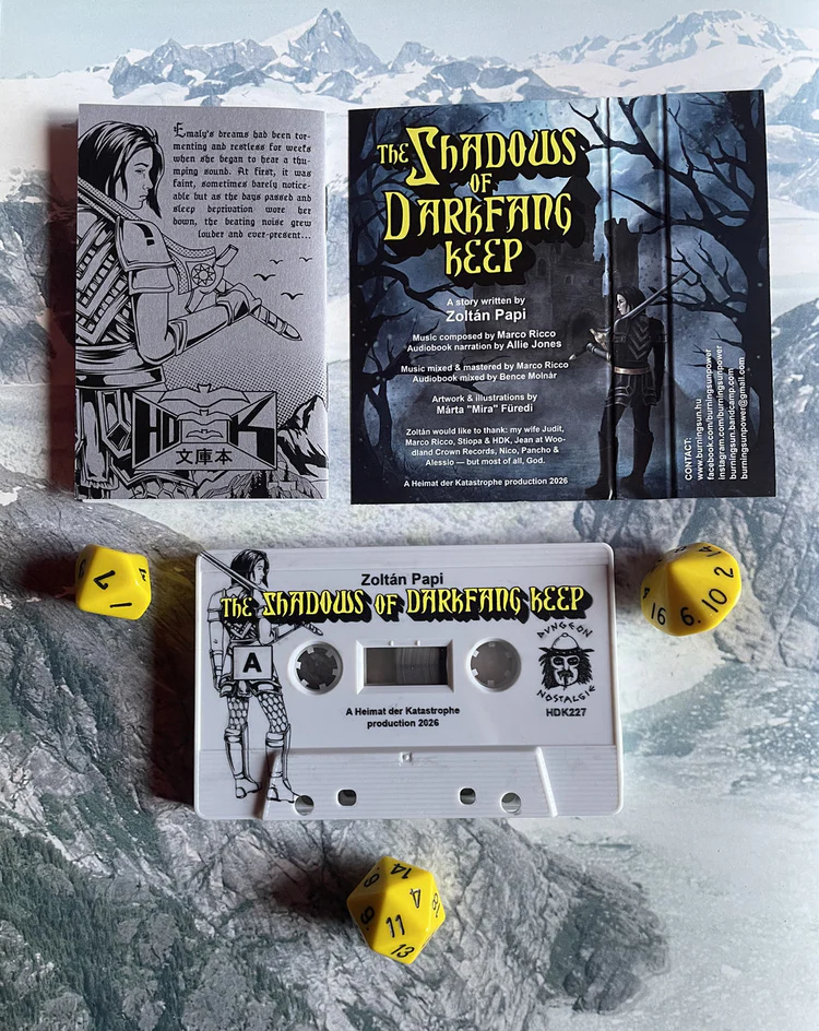 HDK 227 † ZOLTÀN PAPI & MARCO RICCO "The Shadows of Darkfang Keep" CASSETTA - immagine 2