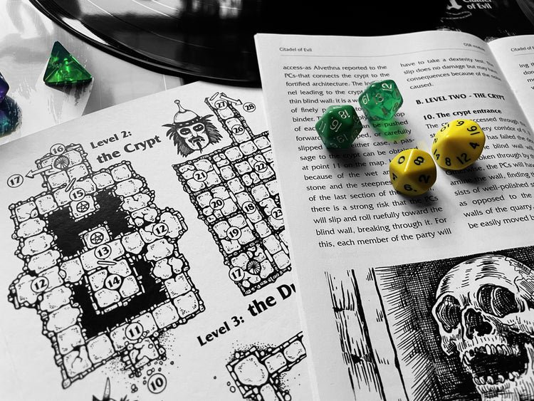GNOLL "Citadel of Evil" LP 12" + MODULO RPG - immagine 3