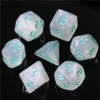 Glitter White/Turquoise