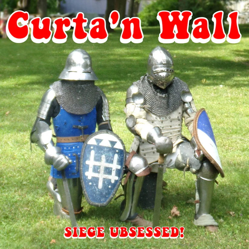 CURTA'N WALL "Siege Ubsessed" vinyl LP (Metallic Silver)