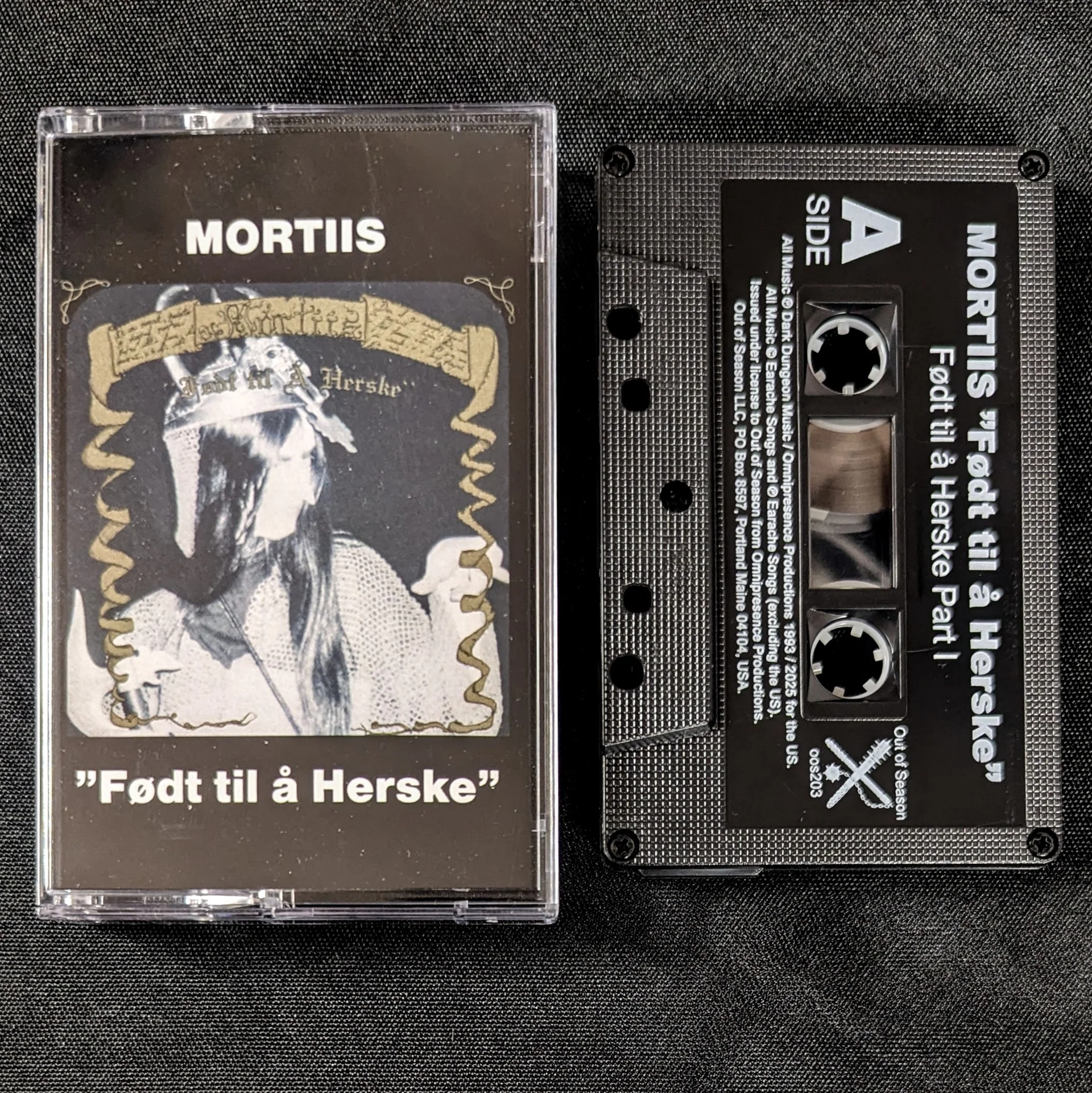 MORTIIS "Født til å Herske" cassette tape